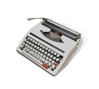 FXLUHAY Práctica de mecanografía mecánica, Libro de impresión, Impresora Retro, máquina de Escribir Manual Antigua, portátil y fácil de Usar, Juego de Cinta roja y Negra