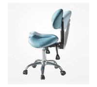 FXLUHAY Silla de higienista Dental con Respaldo, Silla giratoria de salón, Taburete ecológico