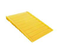 FXLUHAY Soporte de Pedestal de exhibición Plataforma for derrames de Tambor de Aceite, Plataforma de contención Modular de Salida, Bandeja de Rejilla Industrial(Yellow-1pcs,47.2x31.5x5.9IN)