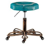 FXLUHAY Stool on Wheels Hairdressing Stool Special Pulley Stool For Beauty Salons Barbershop Manicure Hair Cutting Rotating Stool Comfortable(BLU)