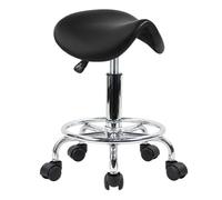 FXLUHAY Taburete Giratorio hidráulico de Cuero sintético con Ruedas for odontología, Medicina y salón de Belleza, Altura 48-62 cm(48/62cm)