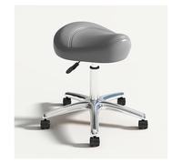 FXLUHAY Taburete Tipo Silla de Montar con Ruedas, Giratorio, Altura Ajustable, Resistente, Ideal for clínicas, consultorios dentales, Salas de Masaje y oficinas.(B)