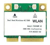 Fxndknjks 1200M WiFi Wireless LAN Dual Band 2.4G 5Ghz Bluetooth 4.2 Gigabit Wireless LAN Adapter para Win7 Win8 Win10 Linux 7265HMW