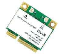 Fxndknjks 1200M WiFi Wireless LAN Dual Band 2.4G 5Ghz Bluetooth 4.2 Gigabit Wireless LAN Adapter para Win7 Win8 Win10 Linux 8265HMW