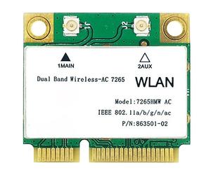 Fxndknjks 1200M WiFi Wireless LAN Dual Band 2.4G 5Ghz Bluetooth 4.2 Gigabit Wireless LAN Adapter para Win7 Win8 Win10 Linux 7265HMW
