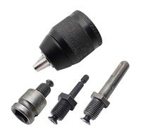 Fxndknjks 2-13 mm Sin Llave, 3 Mordazas, 1/20-20UNF, Adaptador de Cambio RáPido de Portabrocas, VáStagos SDS-Plus, Martillo Giratorio Hexagonal de Ajuste Cuadrado de 1/4 Pulgadas