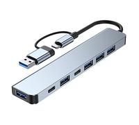 Fxndknjks 3.0 Multi USB Splitter 4 USB C Port 3.0 2.0 puertos adaptador para PC portátil computadora Hub
