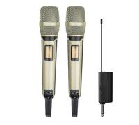 Fxndknjks MicróFono InaláMbrico Dynamic UHF Home Studio GrabacióN para Computadora Audio Profesional DJ Altavoz Conferencia Mic Oro