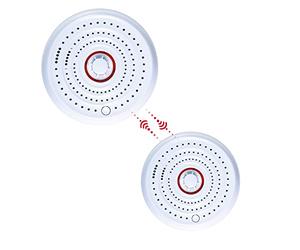 fxo Alarme de Calor Interligado - Inalámbrico Detetor de Calor con Batería a Prueba de Manipulaciones de 10 Años - Se Puede Interconectar con la Alarma de Humo y Monóxido de Carbono fxo