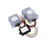 FXPCGZISH Regulador de voltaje impermeable IP67 9-36V 12V 24V a 24V DC 1A a 30A aluminio DC a DC Boost Buck convertidor fuente de alimentación para coche (10A aluminio L)
