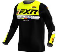FXR Apex Maillot de motocross, negro-azul-amarillo, tamaño XS para Hombres