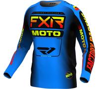 FXR Clutch 2024 Maillot de motocross, azul/amarillo/rojo, Talla 3XL