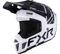 FXR Clutch Casco de motocross juvenil, Blanco/Negro, Talla XL