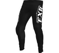 FXR Clutch Conquer Pantalones de motocross, Negro/Blanco, Talla 28