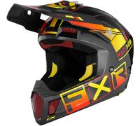 FXR Clutch CX Pro MIPS Casco de motocross, gris/amarillo, Talla L (59/60)