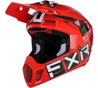 FXR Clutch CX Pro MIPS Casco de motocross, negro-blanco-rojo, tamaño L para Hombres