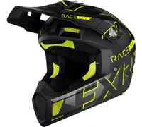 FXR Clutch Evo 2023 Casco de moto de nieve, negro/amarillo, Talla XS (53/54)