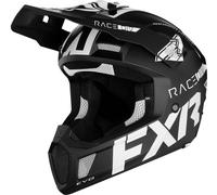 FXR Clutch Evo 2023 Casco de moto de nieve, negro-blanco, tamaño XL para Hombres