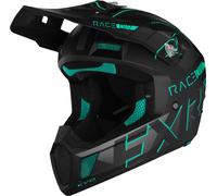 FXR Clutch Evo 2023 Casco de moto de nieve, negro-verde, tamaño XL para Hombres