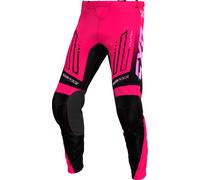 FXR Clutch Logo Pantalones de motocross para jóvenes, negro-rosa, tamaño 26