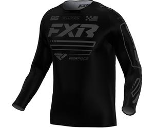 FXR Clutch Maillot de motocross, negro/gris, Talla 2XL
