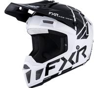 FXR Clutch MX, casco motocross juvenil M male Blanco/Negro