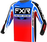 FXR Clutch Pro 2023 Maillot de Motocross, Rojo/azul/negro, Talla XS
