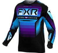 FXR Clutch Pro 2024 Maillot de motocross, negro/azul, Talla XL