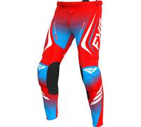 FXR Clutch Pro 2025 Pantalones de motocross, blanco-rojo-azul, tamaño 32 para Hombres