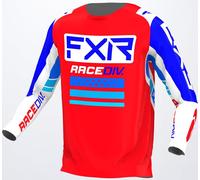 FXR Clutch Pro Maillot de Motocross, rojo-azul, tamaño XS