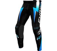 FXR Clutch Pro Pantalones de motocross, negro-blanco-azul, tamaño 38 para Hombres