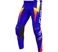 FXR Clutch Pro Pantalones de motocross, rojo-azul-amarillo, tamaño 32 para Hombres