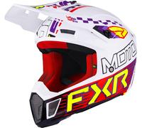 FXR Clutch Race Div Casco de motocross, Multicolor, Talla L