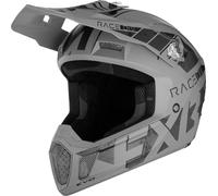 FXR Clutch Stealth Casco de motocross, Gris claro mate, Talla XXL (63/64)