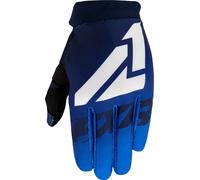 FXR Clutch Strap MX Gear Guantes de Motocross, blanco-azul, tamaño L para Hombres