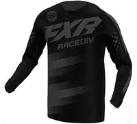 FXR Clutch Stripes Maillot de Motocross, negro/gris, Talla XXL