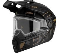 FXR Clutch X Evo Casco de moto de nieve, negro-marrón, tamaño S para Hombres