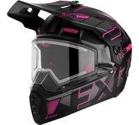 FXR Clutch X Evo Casco de moto de nieve, negro-rosa, tamaño XL para Hombres