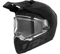 FXR Clutch X Pro Carbon Casco de moto de nieve, negro mate/carbono, Talla XS (53/54)
