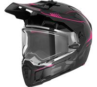 FXR Clutch X Pro Casco de moto de nieve, negro-rosa, tamaño 2XL para Hombres
