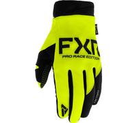 FXR Cold Cross Lite Guantes de motocross, amarillo/negro, Talla 2XL