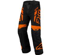 FXR Cold Cross RR 2025 Pantalones de motocross impermeables, negro-naranja, tamaño 3XS para Hombres