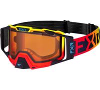 FXR Combat Frame Gafas para motos de nieve, rojo-amarillo para Hombres