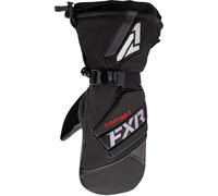 FXR Combat Leather Mitt Guantes para motos de nieve, negro, Talla 3XL