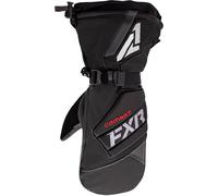 FXR Combat Leather Mitt Guantes para motos de nieve, negro, Talla XL