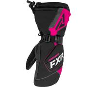 FXR Combat Mitt Ladies Guantes para motos de nieve, negro/rosa, Talla S