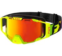FXR Combat Vivid Gafas para motos de nieve, negro-verde-amarillo para Hombres
