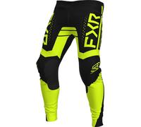 FXR Contender Off-Road Pantalones de motocross, negro-amarillo, tamaño 38 para Hombres