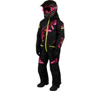 FXR CX 2023 Traje de moto de nieve juvenil de una pieza, negro-rosa, tamaño 10