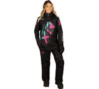 FXR CX F.A.S.T. Insulated 2023 Damas One Piece Traje de moto de nieve, negro-rosa, tamaño 4 para Mujer